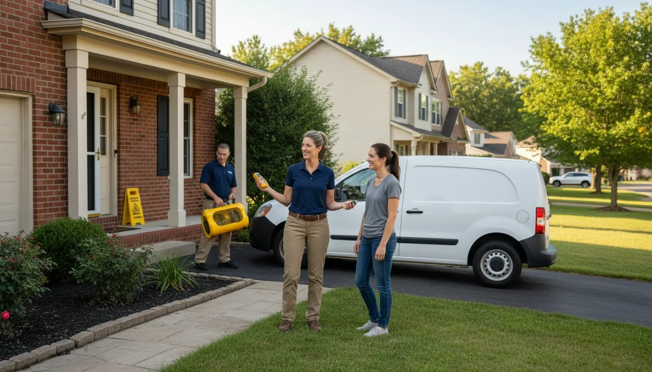 Residential water damage restoration in Addison, IL